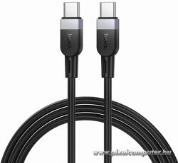  Fekete Hoco X109 szilikon USB-C - USB-C kábel (3A 60W, 1 m) (6942007636261)