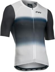 Northwave Мъжка фланелка с къс ръкав за колоездене Northwave Blade Air Jersey Short Sleeve Cycling jersey - White / Black (056-3720-0314)