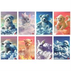 Pigna Füzet A/4 kockás Pigna Super Cute Clouds tűzött 50 lapos, minta nem választható (02337225M)
