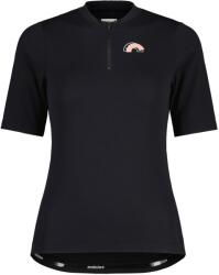 Maloja Фланелка с къс ръкав за колоездене Maloja Women's ArlersteinM. Cycling jersey - Deep Black - размер XS (156-3038-0111)