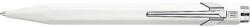 Caran d'Ache rollertoll fémdobozban, fehér, kék tintával, 849 Classic Line (846502)