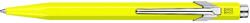 Caran d'Ache golyóstoll fémdobozban, citromsárga, kék tintával, 849 Fluo-X Line (849970)