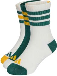 adidas Детски спортни чорапи adidas Kid's 3-Stripes Concept Crew 3-Pack Sports socks - Off White / Collegiate Green / Off White - размер 28-30 (EU) (207-1484-0914)