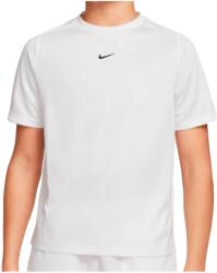 Nike Детска тениска Nike Kid's Dri-Fit Multi S/S Top LBR Heather T-shirt - White / White / Black - размер XS (704-5757-0211)