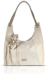  Zellia Női Válltáska 26038F Beige-Arany - Csillámos - Virág Dísszel - (54950979)