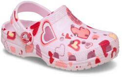 Crocs Детски сандали Crocs Kid's Classic VDay Graphic Clog Sandals - Pink Milk / Hearts - размер 37-38 (EU) (702-4352-0225)