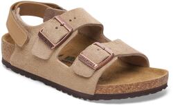 Birkenstock Детски сандали Birkenstock Kid's Milano AS Suede Leather Sandals - Taupe - размер 26 (702-4251-0113)