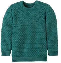 disana Детски вълнен пуловер disana Kid's Aran-Pullover Wool jumper - Eukalyptus - размер 134/140 (EU) (704-3607-1115)