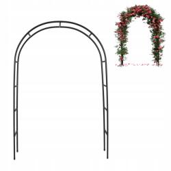Allbag Fém Pergola Boltív Virágokhoz Rózsák Kerti Kúszónövény 240 cm Íves Fém (PERGOLA001)
