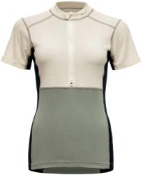 Devold Дамско мериносово термобельо Devold Women's Lauparen Merino 190 Zip Tee Merino base layer - Raw White / Fog / Ink (115-2428-0114)