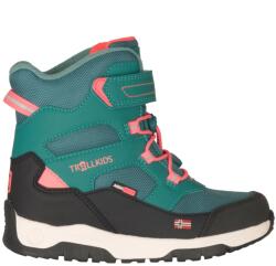 Trollkids Детски зимни ботуши Trollkids Kid's Lofoten Winter Boots Pro Winter boots - Dusty Teal / Black / Coral Pink - размер 35 (EU) (702-3486-0718)