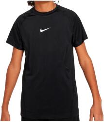 Nike Детска спортна тениска Nike Kid's Pro Dri-Fit Short-Sleeve Top Sport shirt - Black / White (704-4928-0114)