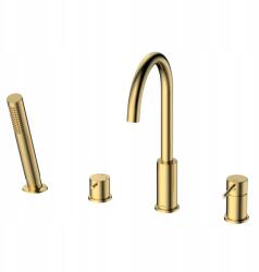 Avapax Kádtöltő csaptelep Avapax Ultimate 4 lyukú szálcsiszolt arany 362mm (ABUL241221)