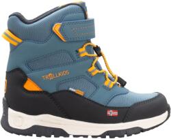Trollkids Детски зимни ботуши Trollkids Kid's Lofoten Winter Boots Pro Winter boots - Steel Blue / Mango - размер 32 (EU) (702-3486-0415)