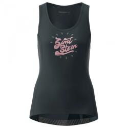 Zimtstern Фланелка с къс ръкав за колоездене Zimtstern Women's Pureflowz Shirt Tank Cycling jersey - Pirate Black / Blush (156-1061-0212)