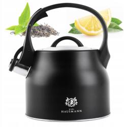 Karl Hausmann Acél Vízforraló Gázzal 2, 3L Fekete Síppal Fogantyú Indukciós Acél (5905155031167)