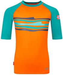 Trollkids Детска ликра Trollkids Kid's Haukland T Lycra - Bright Orange / Lake Blue - размер 92 (EU) (750-1980-0111)