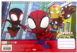 GIM Pókember Spidey Web A/4 spirál vázlatfüzet 40 lapos matricával GIM33712416 (GIM33712416)