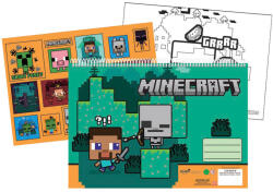 GIM Minecraft Creepers Need Hugs A/4 spirál vázlatfüzet 40 lapos matricával GIM31604416 (GIM31604416)