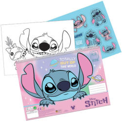 GIM Disney Lilo és Stitch, A csillagkutya Universe A/4 spirál vázlatfüzet 40 lapos matricával GIM34203416 (GIM34203416)