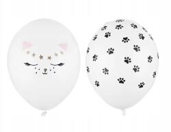 PartyDeco Lufik 30 cm Cica Pastel Pure White 1op/50db