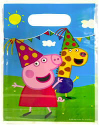 Nickelodeon Peppa műanyag ajándéktasak, ajándékzacskó 6 db-os Nr1