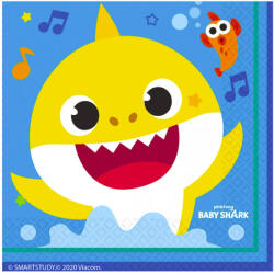 Nickelodeon Baby Shark szalvéta 16 DARABOS, 33x33 cm Nr1