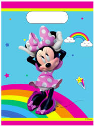 Disney Minnie műanyag ajándéktasak, ajándékzacskó 6 db-os Nr1