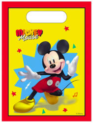 Disney Mickey műanyag ajándéktasak, ajándékzacskó 6 db-os Nr1