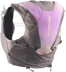 Salomon Дамска раница за трейл бягане Salomon Women's Adv Skin 12 Grad Trail running backpack - Iron / Shadow Gray / Iris Orchid (504-1166-0113)