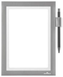 Durable Infókeret A5, öntapadó hátlap, mágneses záródás Duraframe® Note ezüst (DU499423) - irodaszerpiac