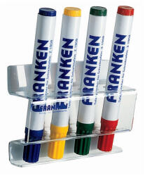 Franken Táblamarker tartó mágneses 4 db marker tárolására alkalmas átlátszó Z1981 Franken (30819)
