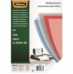 Fellowes Előlap, A4, 300 mikron, 100 db/csomag, Fellowes® víztiszta (53763) - irodaszerpiac