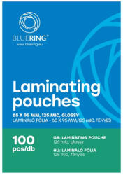 Bluering Lamináló fólia 65x95mm, 125 micron 100 db/doboz, Bluering® (LAMM6595125MIC) - irodaszerpiac