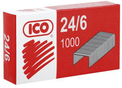ICO Tűzőkapocs 24/6, piros dobozos Ico (7330024003) - irodaszerpiac