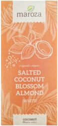 Maroza Ciocolata alba sarata bio vegana cu migdale si nectar de flori de cocos 70g Maroza (MF47385)