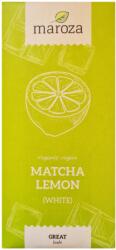 Maroza Ciocolata alba bio vegana cu matcha si lamaie 70g Maroza (MF47384)