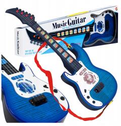 click4TOYS Húros Rock Gitár Gyerekeknek 5 Dallam Ukulele Hangok Led Fények (1732)
