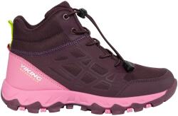 Viking Детски туристически обувки Viking Kid's Track Mid Waterproof SL Walking boots - Plum / Multi - размер 38 (EU) (702-4634-0319)