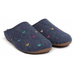 Haflinger Дамски пантофи Haflinger Women's Everest Farfalline Slippers - Jeans - размер 39 (EU) (126-0067-0214)