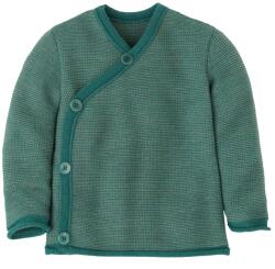 disana Детско вълнено яке disana Kid's Mélange Jacket Merino jacket - Eukalyptus / Jade - размер 86/92 (EU) (703-2860-1213)