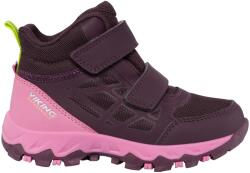 Viking Детски туристически обувки Viking Kid's Track Mid WP 2V Walking boots - Plum / Multi - размер 32 (EU) (702-3434-0421)