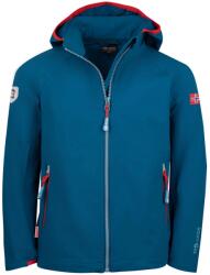TROLLKIDS Детско ежедневно яке Trollkids Kid's Kvalvika Jacket Softshell jacket - Petrol / Spicy Red - размер 140 (EU) (703-2691-0317)