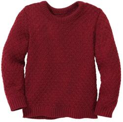 disana Детски вълнен пуловер disana Kid's Aran-Pullover Wool jumper - Cassis - размер 122/128 (EU) (704-3607-0214)