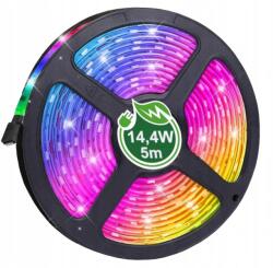 ECOLight Rgb Led szalag 14, 4W/m SMD5050 12V 5m IP63 Erősen világít Többszínű 72W (Taśma LED RGB 30044)