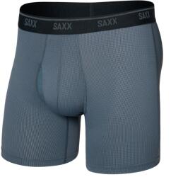 Saxx Мъжко синтетично термобельо Saxx Quest Quick-Dry Mesh Boxer Brief Fly 6'' Synthetic base layer - Turbulence (014-2478-0812)