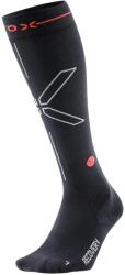 STOX Energy Socks Дамски спортни чорапи STOX Energy Socks Women's Recovery Socks Sports socks - Charcoal / Red Fluo - размер 36-38 (EU) (207-2119-0111)