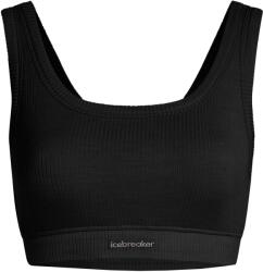Icebreaker Дамски спортен сутиен Icebreaker Women's Merino Rib Lotus Bra Sports bra - Black (114-3464-0112)
