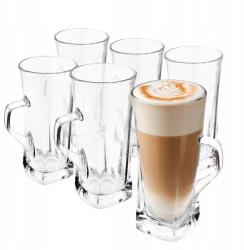 Altom Design 6 db-os latte kávés pohár szett Altom Design Geo 330 ml-es füllel (GRA00003105)