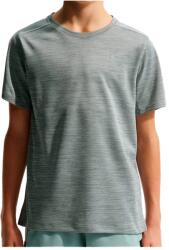Nike Детска тениска Nike Kid's Dri-Fit Miler S/S Top Sport shirt - Smoke Grey / Heather / Reflective Silver (704-6158-0213)